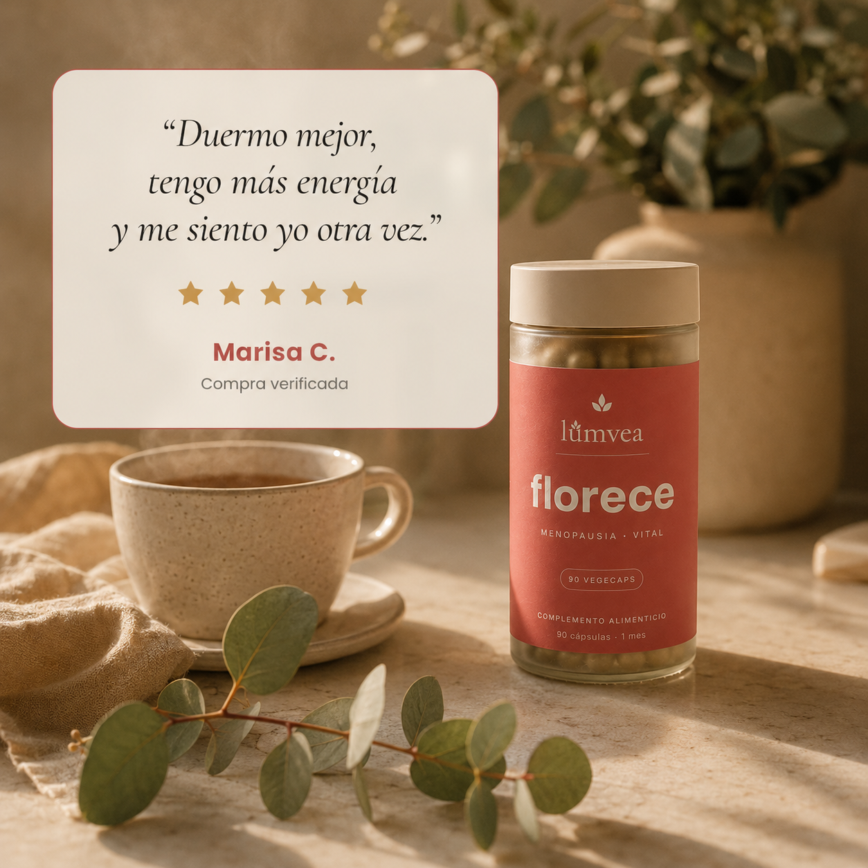 Lumvea Florece — Recupera tu Energía y Equilibrio en la Menopausia